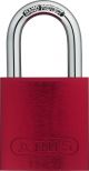 ABUS 72/40 Aluminum Safety Padlock RED Keyed Different