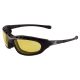 Bullhead Safety - BH1364AF Steelhead Safety Glasses Black Foam Lined Frame / Yellow Anti-Fog Lens