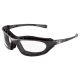 Bullhead Safety BH1391AF steelhead Safety Glasses Gray Foam Lined Frame / Clear Anti-Fog Lens