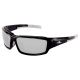 Bullhead Safety BH145712 Maki Safety Glasses Black Frame / Polarized Silver Mirror Lens