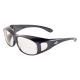 Bullhead Safety - BH291 - Over Glass Safety Glasses - Shiny Pearl Gray Frame / Temples, Clear Lens