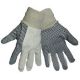 Global Glove Cotton Canvas Knit Wrist Dotted Men's