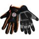 Global Glove Padded Palm Synthetic Leather Mechanics Type Glove