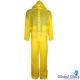 Global Glove RSP810 Yellow One Ply 3 Piece Rain Suit